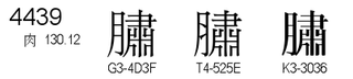 U+4439